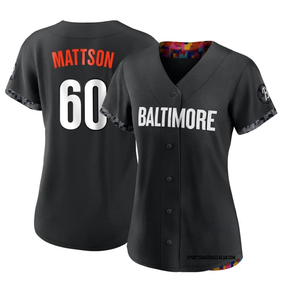 Isaac Mattson Women's Baltimore Orioles Black Replica 2023 City Connect Jersey