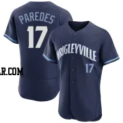 Isaac Paredes Men's Chicago Cubs Navy Authentic 2021 City Connect Jersey