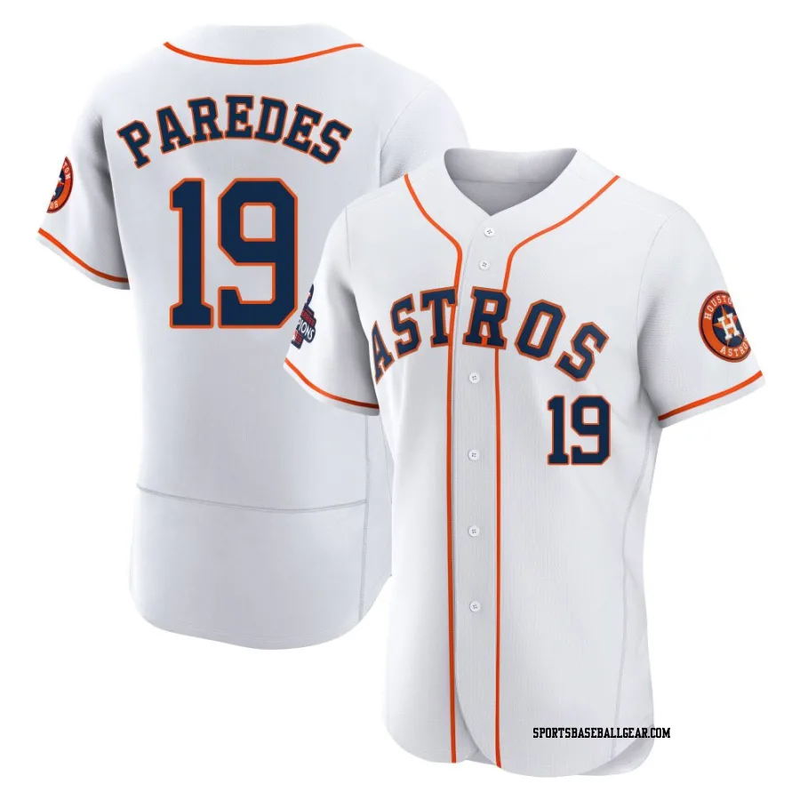 Isaac Paredes Men's Houston Astros White Authentic 2022 World Series Champions Home Jersey