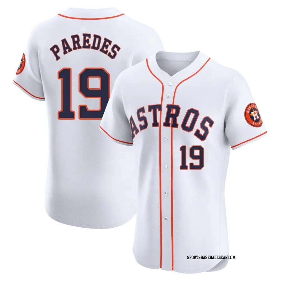 Isaac Paredes Men's Houston Astros White Elite Home Jersey