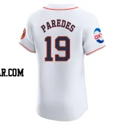 Isaac Paredes Men's Houston Astros White Elite Home Patch Jersey