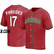 Isaac Paredes Men's Mexico Baseball Red Replica 2023 World Baseball Classic Jersey