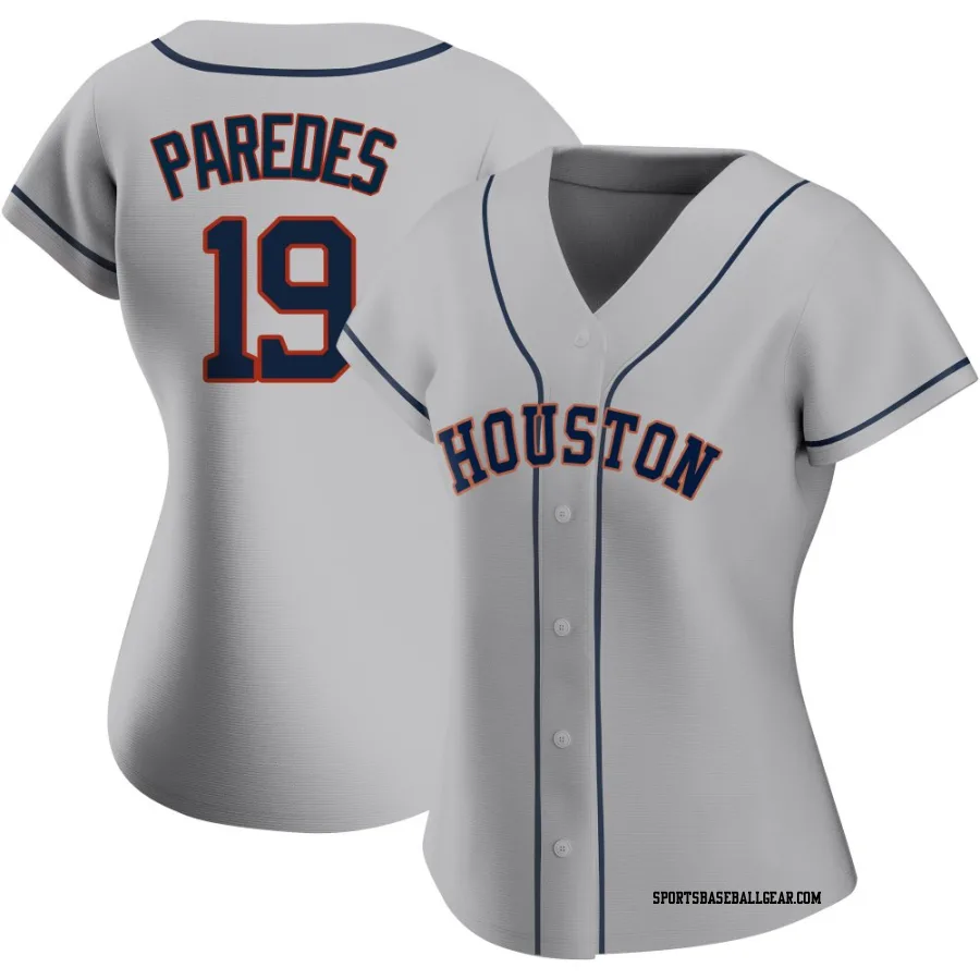 Isaac Paredes Women's Houston Astros Gray Authentic Road 2020 Jersey