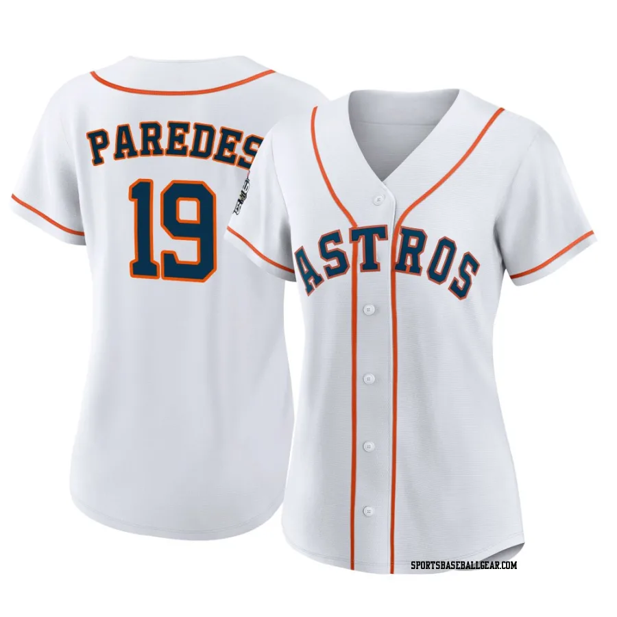 Isaac Paredes Women's Houston Astros White Authentic 2022 World Series Home Jersey