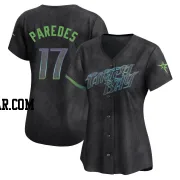 Isaac Paredes Women's Tampa Bay Rays Charcoal Limited 2024 City Connect Jersey