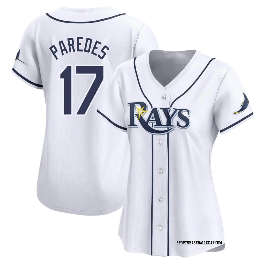 Isaac Paredes Women's Tampa Bay Rays White Limited Home Jersey