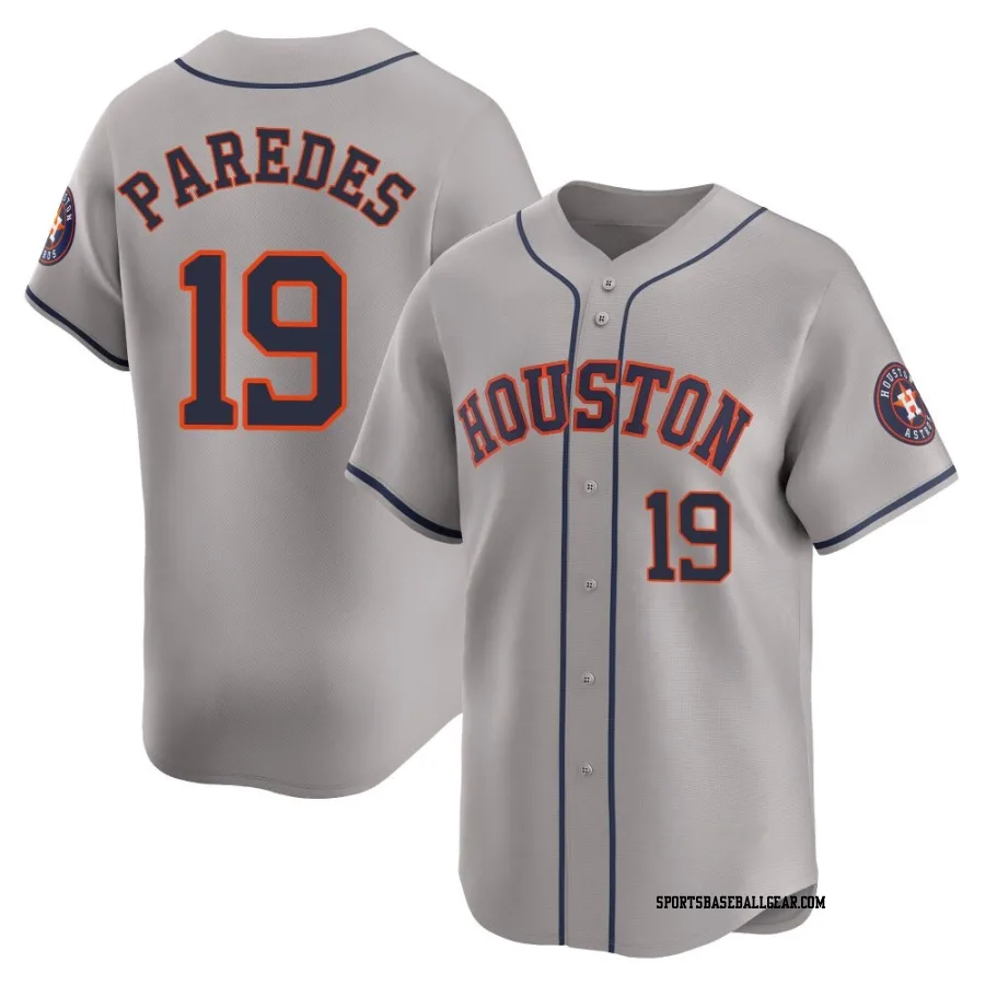 Isaac Paredes Youth Houston Astros Gray Limited Away Jersey