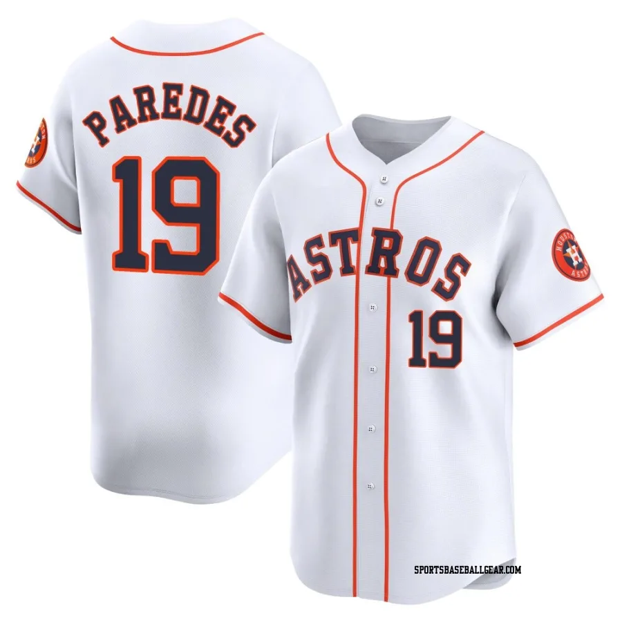 Isaac Paredes Youth Houston Astros White Limited Home Jersey