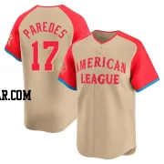 Isaac Paredes Youth Tampa Bay Rays Cream Limited American League 2024 All-Star Game Jersey