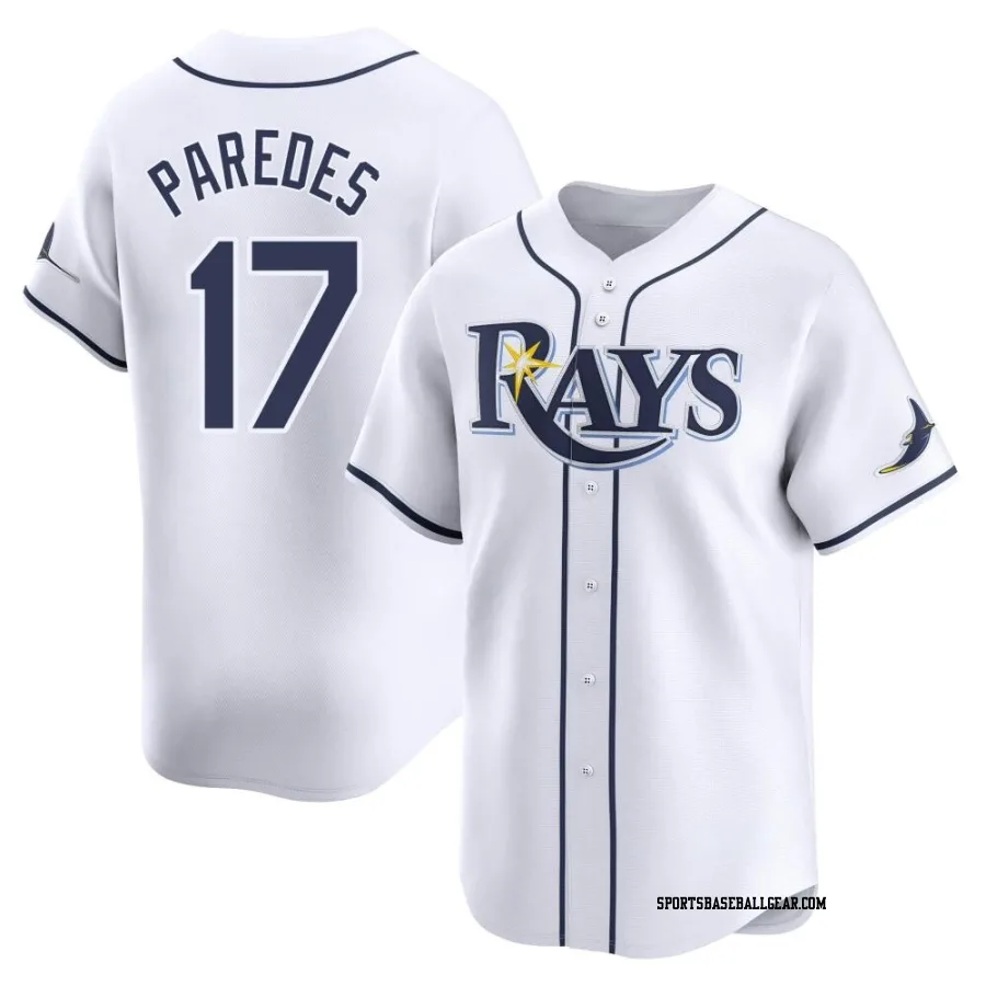 Isaac Paredes Youth Tampa Bay Rays White Limited Home Jersey