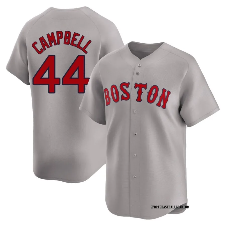 Isaiah Campbell Men's Boston Red Sox Gray Limited Away Jersey