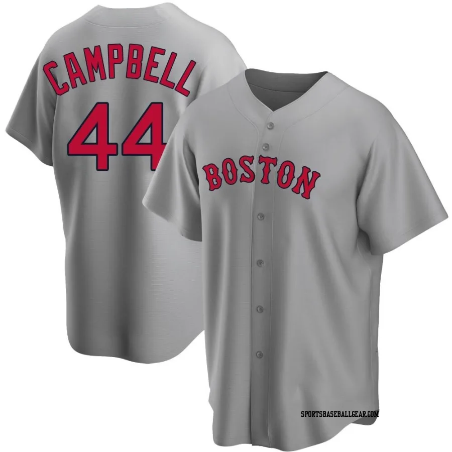 Isaiah Campbell Men's Boston Red Sox Gray Replica Road Jersey