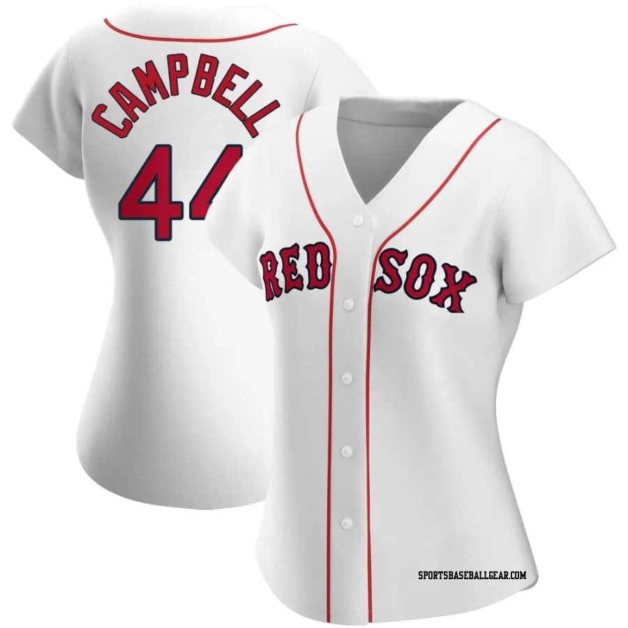 Isaiah Campbell Women's Boston Red Sox White Authentic Home Jersey