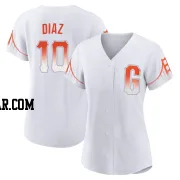 Isan Diaz Women's San Francisco Giants White Authentic 2021 City Connect Jersey