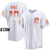 Isan Diaz Youth San Francisco Giants White Replica 2021 City Connect Jersey