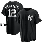 Isiah Kiner-Falefa Men's New York Yankees Black/White Replica Jersey