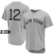 Isiah Kiner-Falefa Men's New York Yankees Gray Authentic 2021 Field of Dreams Jersey