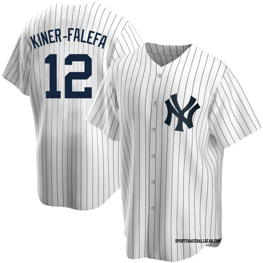 Isiah Kiner-Falefa Men's New York Yankees White Replica Home Jersey