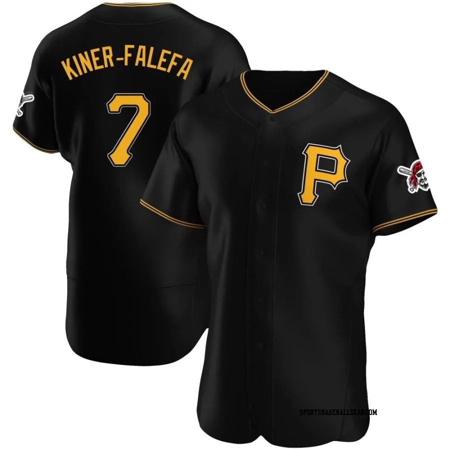 Isiah Kiner-Falefa Men's Pittsburgh Pirates Black Authentic Alternate Jersey