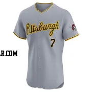 Isiah Kiner-Falefa Men's Pittsburgh Pirates Gray Elite Road Jersey