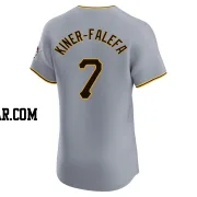 Isiah Kiner-Falefa Men's Pittsburgh Pirates Gray Elite Road Jersey