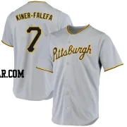 Isiah Kiner-Falefa Men's Pittsburgh Pirates Gray Replica Road Jersey