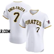 Isiah Kiner-Falefa Men's Pittsburgh Pirates White Elite Home Jersey