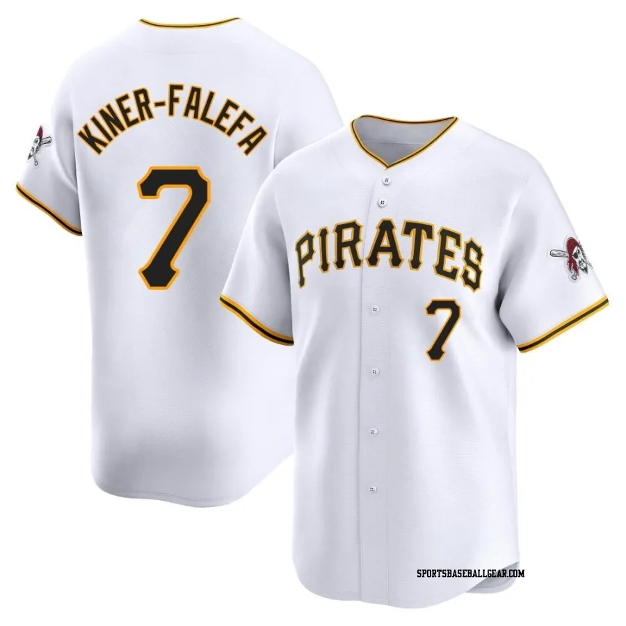 Isiah Kiner-Falefa Men's Pittsburgh Pirates White Limited Home Jersey