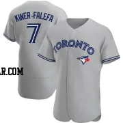 Isiah Kiner-Falefa Men's Toronto Blue Jays Gray Authentic Road Jersey