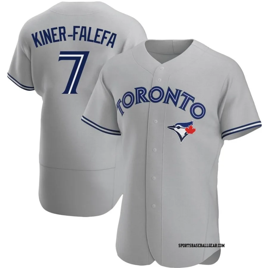 Isiah Kiner-Falefa Men's Toronto Blue Jays Gray Authentic Road Jersey