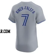 Isiah Kiner-Falefa Men's Toronto Blue Jays Gray Elite Road Jersey