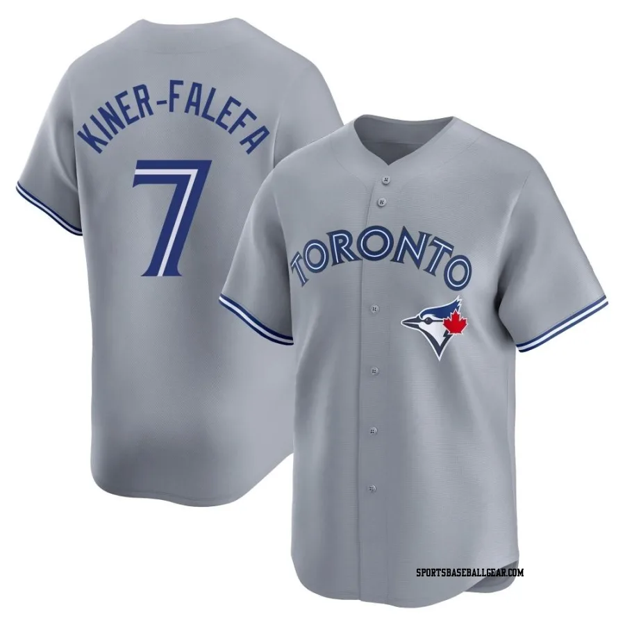 Isiah Kiner-Falefa Men's Toronto Blue Jays Gray Limited Away Jersey