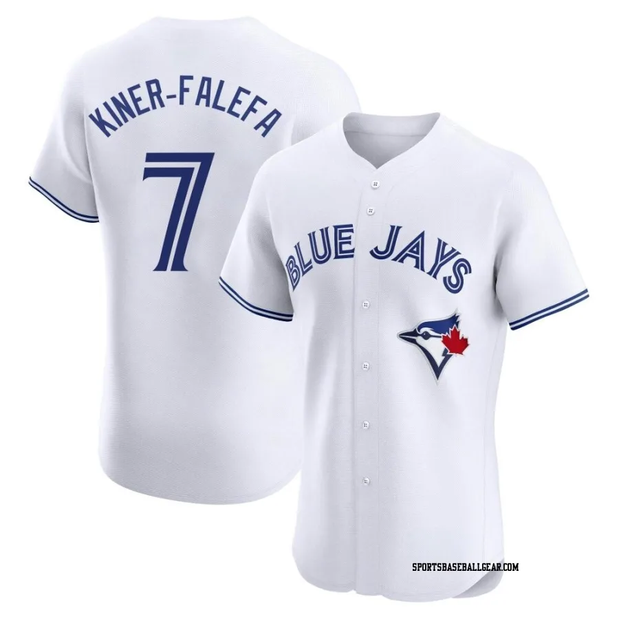 Isiah Kiner-Falefa Men's Toronto Blue Jays White Elite Home Jersey