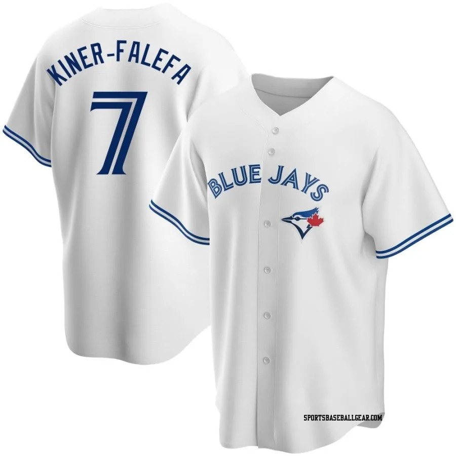 Isiah Kiner-Falefa Men's Toronto Blue Jays White Replica Home Jersey