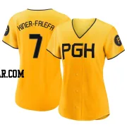 Isiah Kiner-Falefa Women's Pittsburgh Pirates Gold Authentic 2023 City Connect Jersey