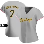 Isiah Kiner-Falefa Women's Pittsburgh Pirates Gray Authentic Road Jersey