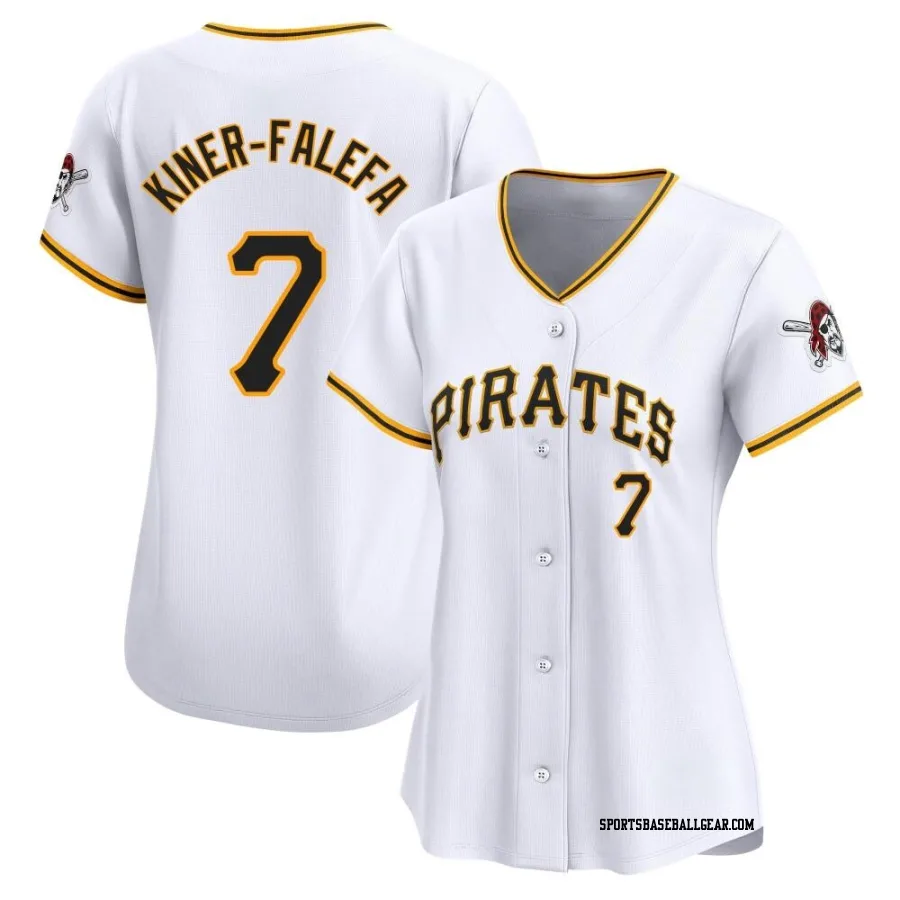 Isiah Kiner-Falefa Women's Pittsburgh Pirates White Limited Home Jersey