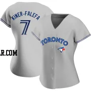 Isiah Kiner-Falefa Women's Toronto Blue Jays Gray Authentic Road Jersey