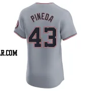 Israel Pineda Men's Washington Nationals Gray Elite Road Jersey