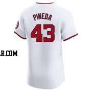 Israel Pineda Men's Washington Nationals White Elite Home Jersey