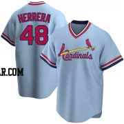 Ivan Herrera Men's St. Louis Cardinals Light Blue Replica Road Cooperstown Collection Jersey