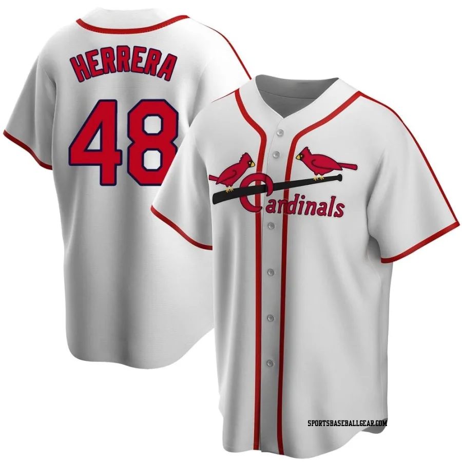 Ivan Herrera Men's St. Louis Cardinals White Home Cooperstown Collection Jersey