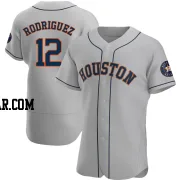 Ivan Rodriguez Men's Houston Astros Gray Authentic Road Jersey