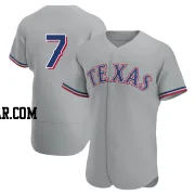 Ivan Rodriguez Men's Texas Rangers Gray Authentic Road Jersey