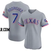 Ivan Rodriguez Men's Texas Rangers Gray Elite Road Jersey