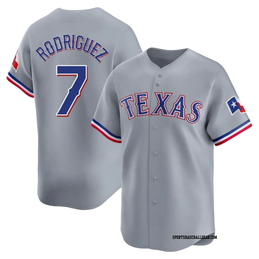 Ivan Rodriguez Men's Texas Rangers Gray Limited Away Jersey