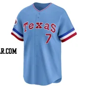 Ivan Rodriguez Men's Texas Rangers Light Blue Limited Cooperstown Collection Jersey