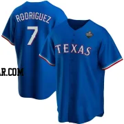 Ivan Rodriguez Men's Texas Rangers Royal Replica Alternate 2023 World Series Jersey