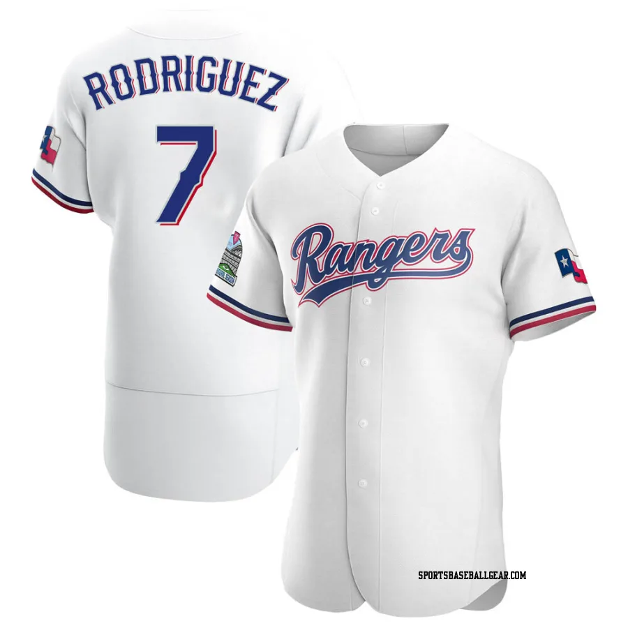 Ivan Rodriguez Men's Texas Rangers White Authentic Home Jersey