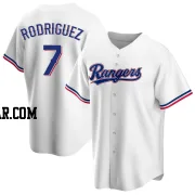 Ivan Rodriguez Men's Texas Rangers White Replica Home Jersey